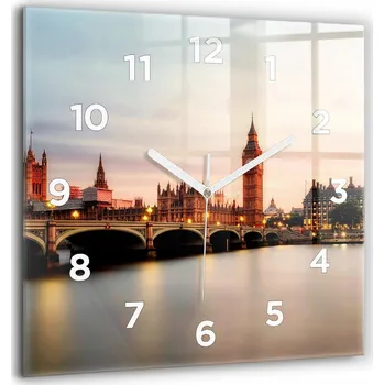 Hodiny Nástěnné hodiny Wallfluent hnědé 60 cm