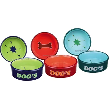 Miska pro psa Červená miska pro psa keramická (Potřeby pro psy)