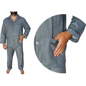 Pánské pyžamo Formax Pánské flanelové pyžamo, rozepínací, bavlněné bavlna Formax M Vícebarevná M