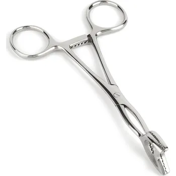 Mr. Steel Cube Tongs V Shape Silver