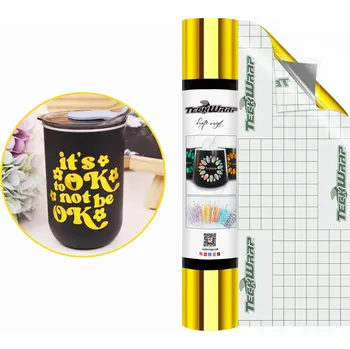 Samolepící dekorace TeckWrap Bubble Free Mirror Chrome - Gold Velikost: 30,5 x 30 cm Samolepící vinylová folie TeckWrap