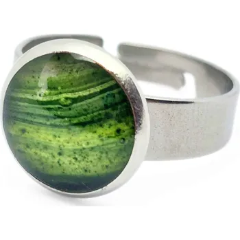 Prsten Maj šperky Zelený prsten