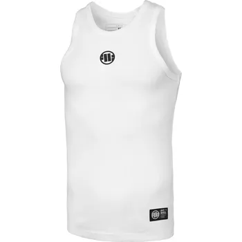 Pánské tílko Pitbull West coast Pánské tílko Small Logo Rib 240 - bílé - PWC_PTSMLGRIB_WHT Velikosti: L