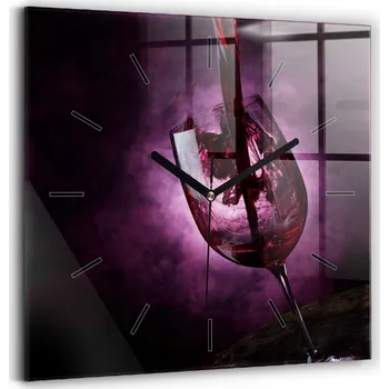 Hodiny Nástěnné hodiny Wallfluent černé 30 cm