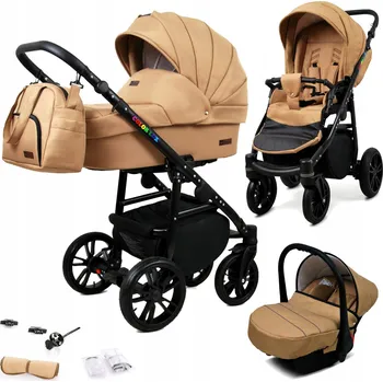 Kočárek Dětský kočárek 3v1 BabyLux Colorlux - sporťák, hluboká korba, autosedačka