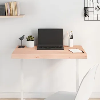 Psací stůl OMAXI Stolní deska 80x40x(2-6) cm neošetřený masivní dubové dřevo 834678