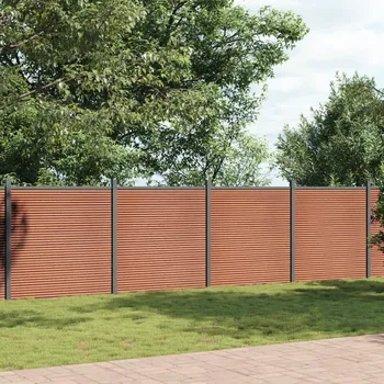 Plot OMAXI Plotový dílec hnědý 1 737 x 186 cm WPC 675454