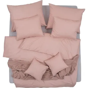 Bytový textil SCANquilt povlečení KLASIK PLUS UNI pudrová 140 x 200/70 x 90 cm