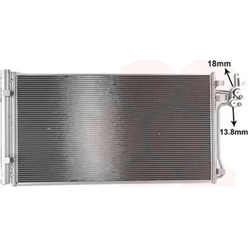 Výparník klimatizace Kondenzátor, klimatizace VAN WEZEL 02015707