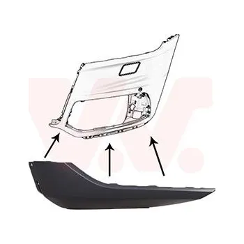 Nárazník Spoiler VAN WEZEL 0402501