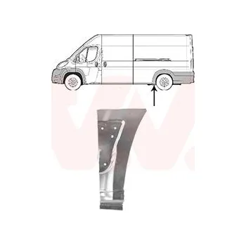 Příslušenství karosérie Boční stěna VAN WEZEL 0982141