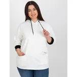 Smetanová mikina s kapucí RV-TU-8241.54P-ecru Velikost: ONE SIZE