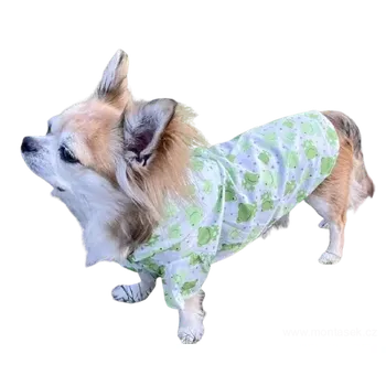 Obleček pro psa Šusťáková bunda do deště pro psa žabičky (Psí oblečky do deště)