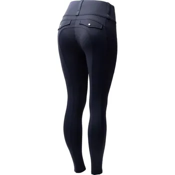 Jezdecké kalhoty Legíny Horze Anya hybrid full grip 36 tmavě modrá