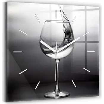 Hodiny Nástěnné hodiny Wallfluent černé 30 cm