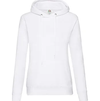 Dámská mikina Fruit of the Loom Dámská mikina s kapucí 62-038-0 White XL