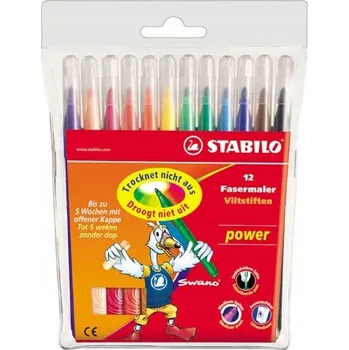 STABILO FIXY sada 12 BAREV BAREVNÉ POPISOVAČE pro DĚTI