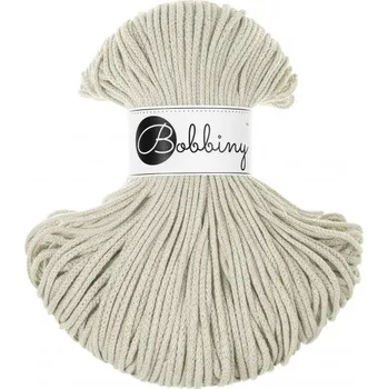 Příze Bobbiny bavlněná šňůra JUNIOR 3mm Pale olive