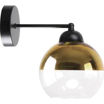 Nástěnné svítidlo CANDELLUX LIGHTING Nástěnné svítidlo Contessa lampa černá 1x40 E27 zlaté stínítko