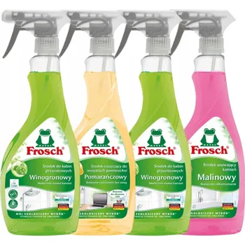 Univerzální čisticí prostředek Frosch Sprej na čištění povrchů Malina Hroznové Víno Mix 500ml x4