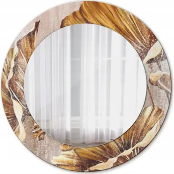 Zrcadlo Nástěnné Zrcadlo Rám Glamour Boho listy 50 cm