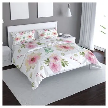 Povlečení Povlečení Růžové květy: 140x220 / 90x70 (cs, Sablio)