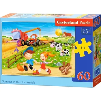 Puzzle Castorland Puzzle 60 dílků, sada puzzle pro děti, obrázkové puzzle, dětské puzzle puzzle pro 3leté děti, puzzle pro 4leté děti, puzzle pro holčičku , puzzle na skládání krajinek.