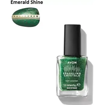 Přípravek na nehty Lak na nehty Sparkling Crystals - Emerald Shine