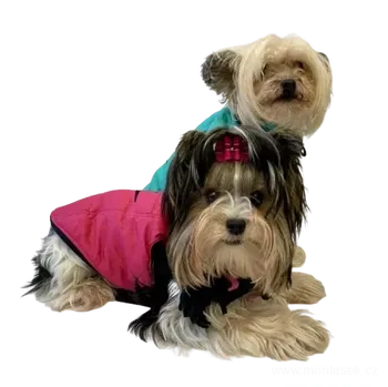 Obleček pro psa Zimní vesta pro psy se šálou (Vesta pro psa podšitá)