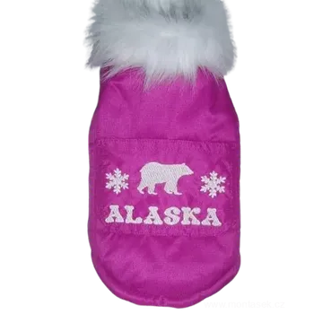 Obleček pro psa Vesta pro psa zimní kožíšek růžová 20-25cm (Zimní oblečky pro psy)
