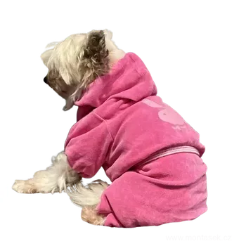 Obleček pro psa Tepláková souprava pro psy růžová (Oblečky pro psy Grande Finale)