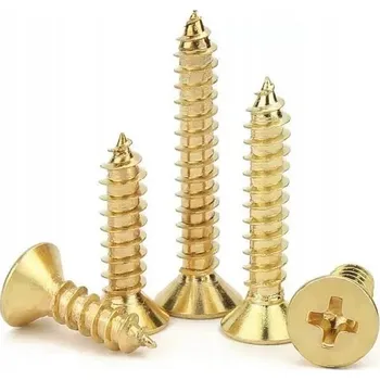 Vrut 230 KS VRUTŮ DO DŘEVA 2x7 mm ZLATÉ MINI VRUTY POZINK