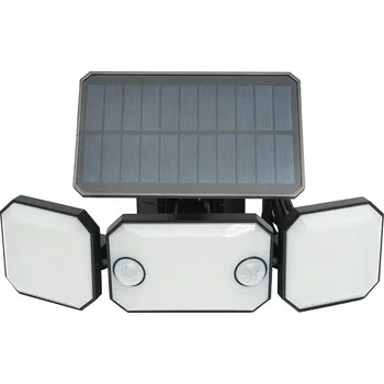 Stojací lampa HUKA DSP0397 3-modulová solární lampa s pohybovým čidlem dálkové ovládání