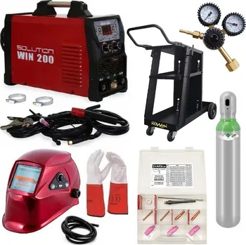 Svářečka Giga set pulzní TIG svářečka Solution WIN 200 DC