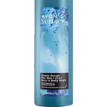 Sprchový gel Sprchový gel na tělo i na vlasy s vůní moře a máty - 720ml