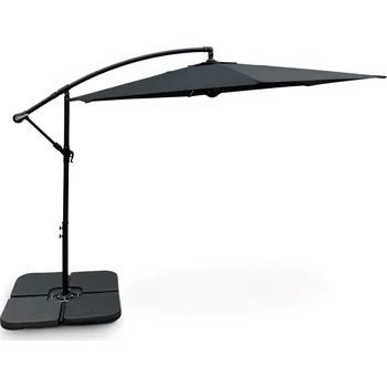 Slunečník Noela Zahradní slunečník Hook pr. 3m černý + závaží