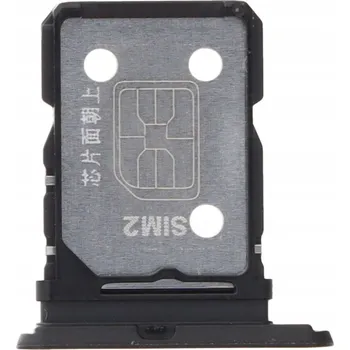 Šuplík / Držák SIM karty pro Realme GT Neo 3 80W Dual SIM, černý, originální (ORG)