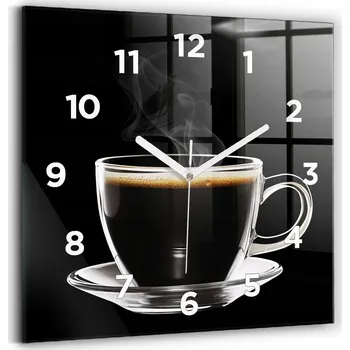 Hodiny Nástěnné hodiny Wallfluent černé 30 cm