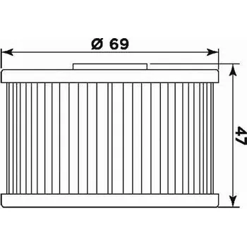 Filtr pro motocykl Olejový filtr MIW H1018 (alt. HF114) H1018