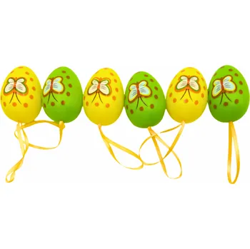 Velikonoční dekorace SET 6ks - Velikonoční vajíčka k zavěšení A5244