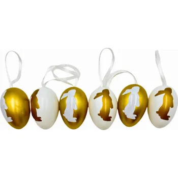 Velikonoční dekorace SET 6ks - Velikonoční vajíčka k zavěšení A3802