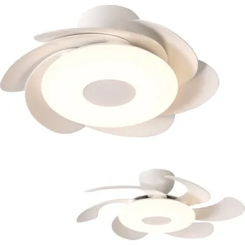 Stropní ventilátor Matra 8703 Flower, rozvinovací ventilátor se svítidlem a dálk. ovladačem, LED 24W 2700-5000K, bílá, průměr 50/79cm