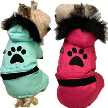 Obleček pro psa Barevná zimní kombineza pro psa (Zimní oblečky pro psy)