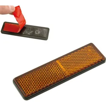 V PARTS 91x21 Obdélníková odrazka oranžová - s páskou 11751