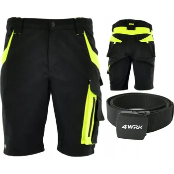 KRAŤASY ŠORTKY BOZP kraťasy ELASTICKÉ strečové kraťasy + PÁSEK 3XL