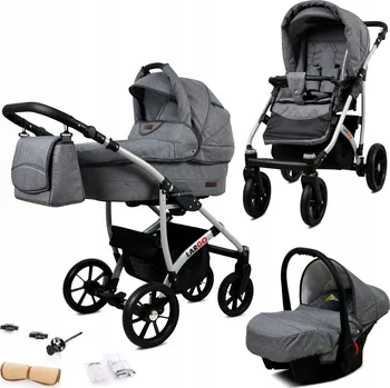 Kočárek Dětský kočárek 3v1 BabyLux Largo sporťák korba autosedačka