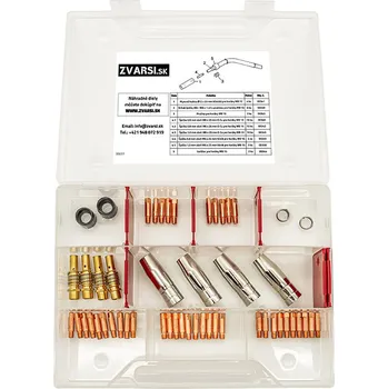Příslušenství ke svářečce SVARSI Sada náhradních dílů MIG / CO2 na hořáky MB 15 / TBI 150 EXTRA VELKÁ