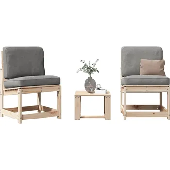 OMAXI 3dílná zahradní sedací souprava masivní borovice 457393