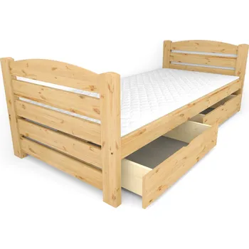 Dětská postel Vomaks Dětská postel DP11 Rozměr: 70 x 160 cm, Barva: barva hnědá