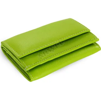 Deštník Arwel 511-4392A kožená mini peněženka zelená